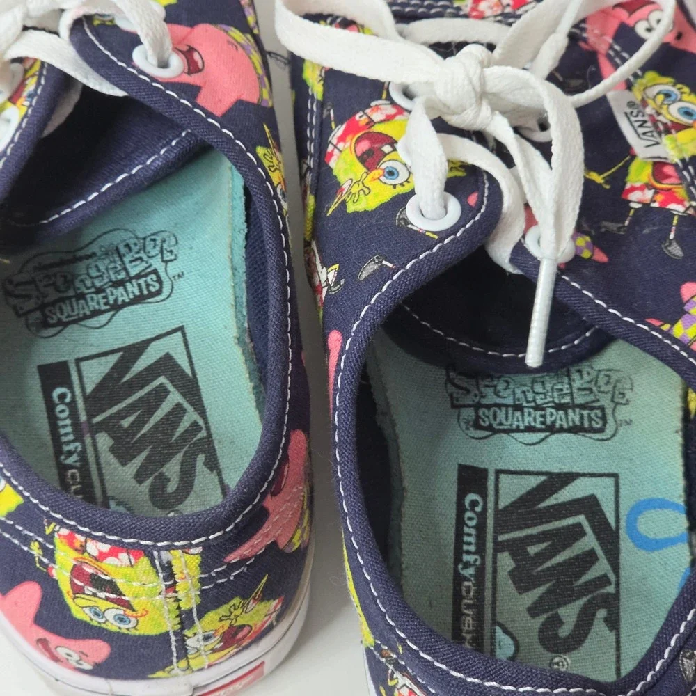 Vans ComfyCush Authentic SpongeBob AlohaBob Shoes Navy Mens 4 Women 5.5 Patrick